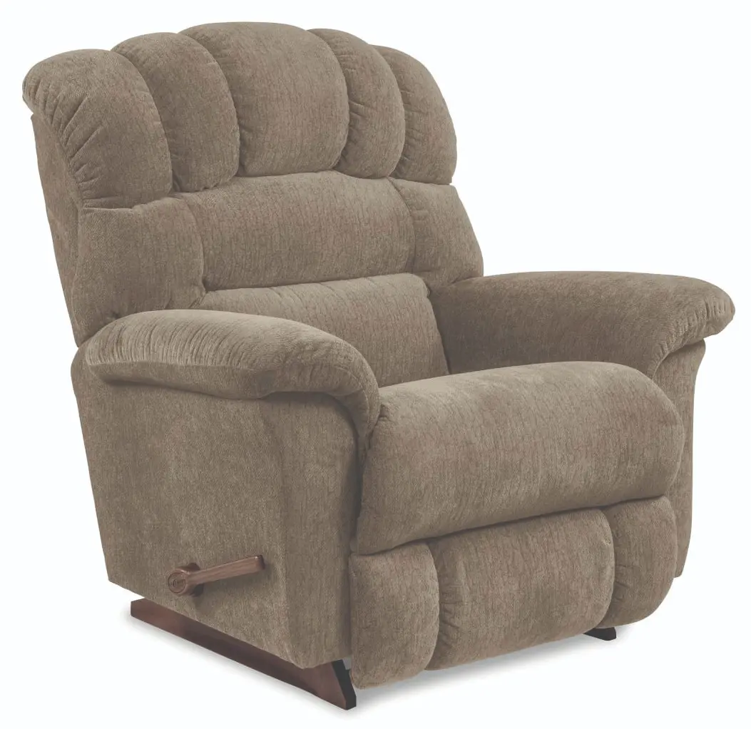 A recliner that is in the middle of a room.