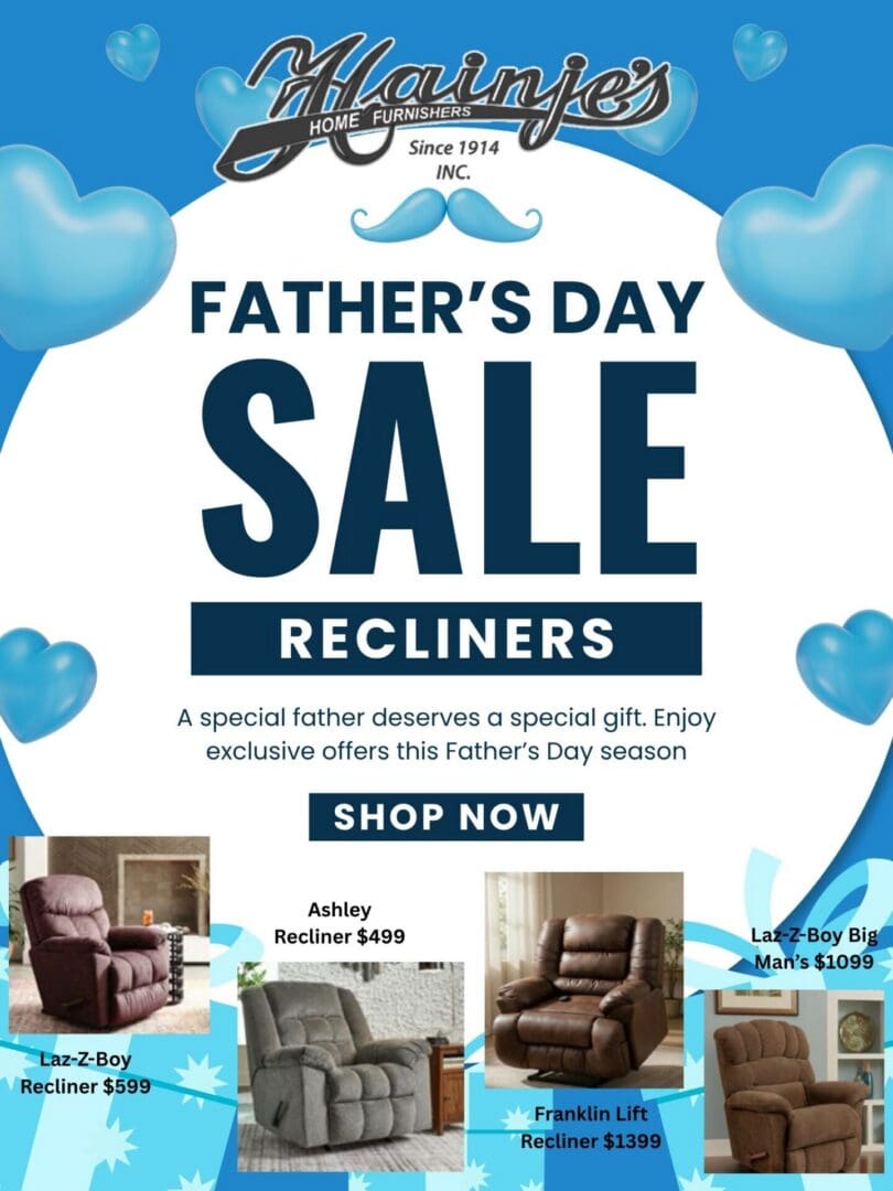 Blue Modern Father’s Day Sale Poster